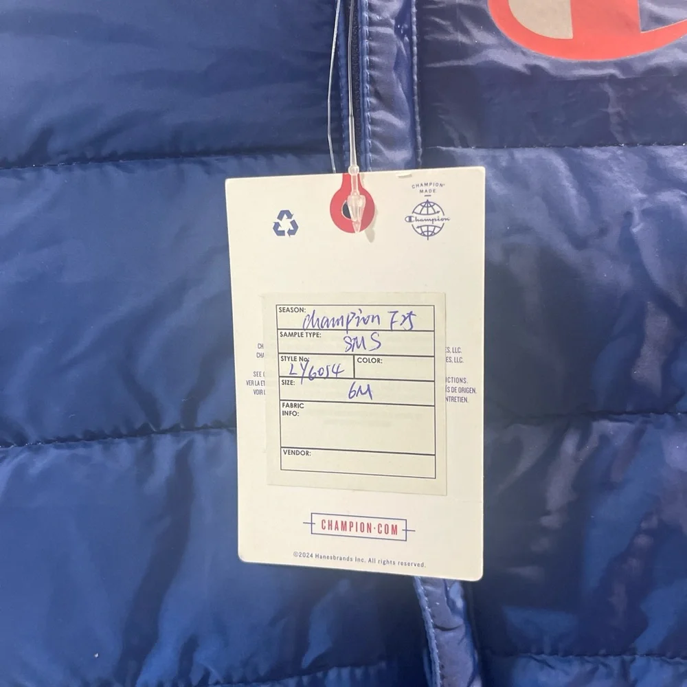 Champion Blue Puffer  Size 6M - Picture 4 of 4